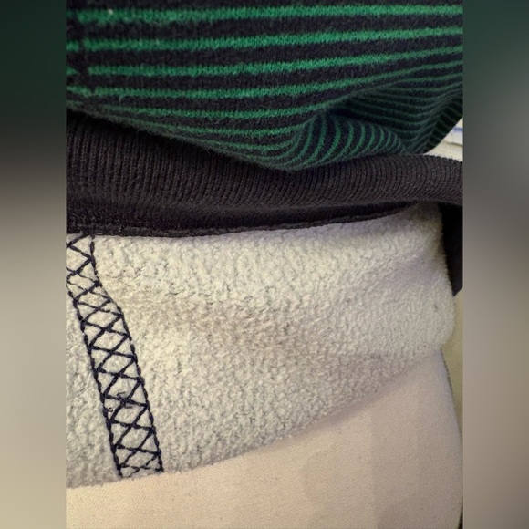 Lululemon Avenue Pullover Stripe Green Bean Size 4 Long Sleeve High Low Hem - Picture 13 of 15